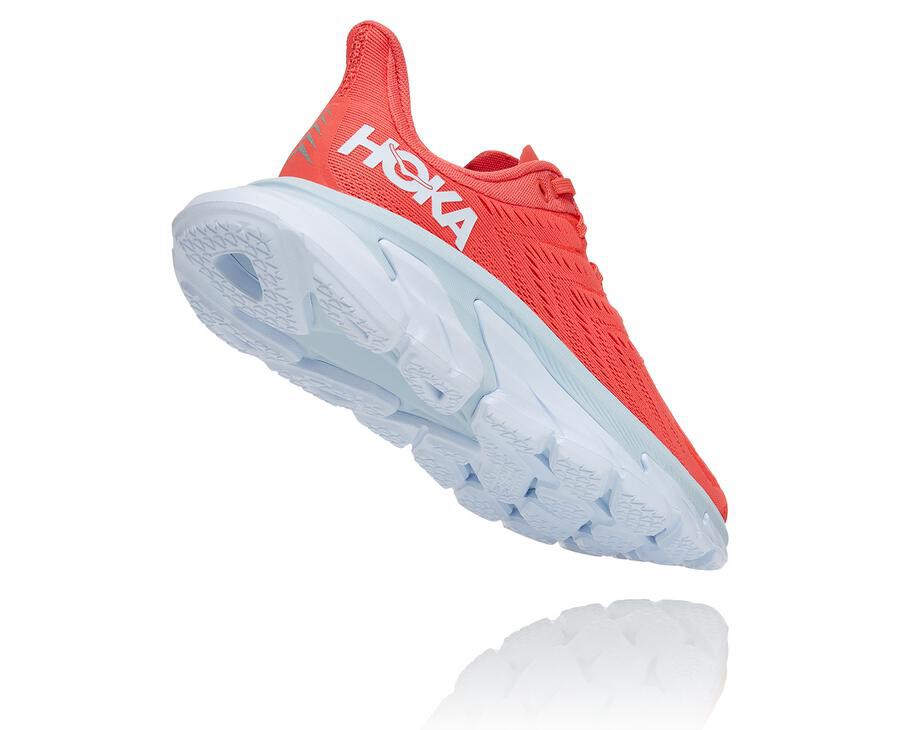 Hoka One One Tenisky Damske Červené/Biele - Clifton Edge - 75483-NODV